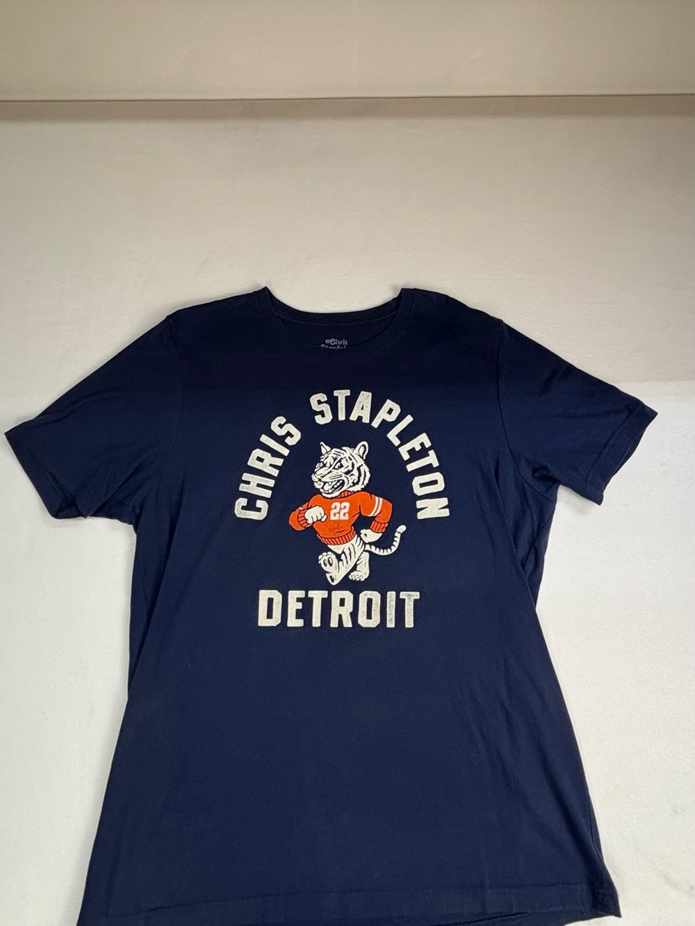 Chris Stapleton Detroit Navy Short-Sleeve Graphic Tee